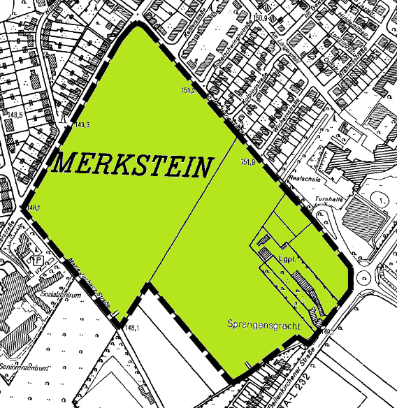 Grafik Bebauungsplan an der Herrenstraß