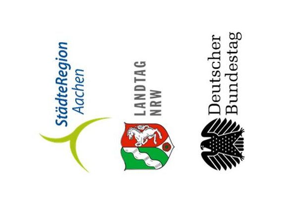 Grafik Abgeordnete im Städteregionsrat, im Landtag und im Bundestag