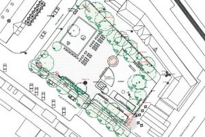 Grafik August-Schmidt-Platz Ausschnitt Plan Verwaltungsvorlage Bau- und Verkehrsausschuss 07/2019